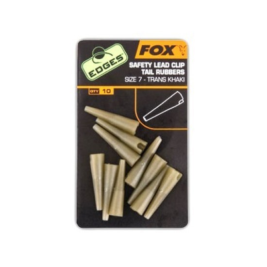 CONURI FOX EDGES™ LEAD CLIP TAIL RUBBERS NR.7  10BUC/PLIC